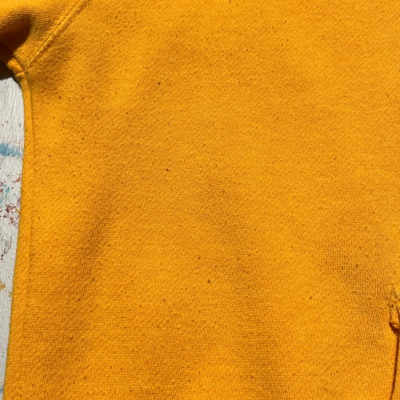 Men's Slappy's Garage Hoodie Yellow Spell-Out L Skateboard San Diego Half Pipe - Picture 6 of 15